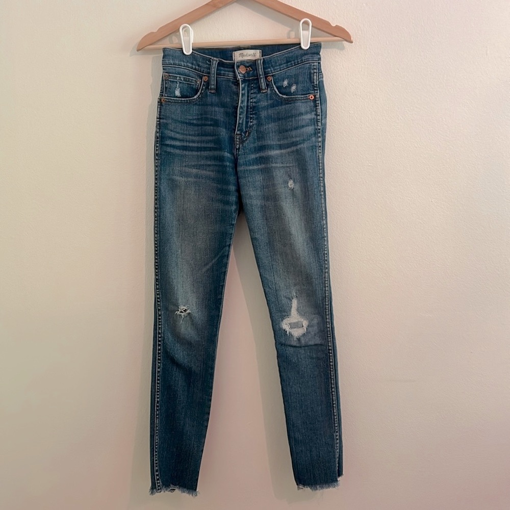 Madewell 9” high rise skinny jeans